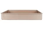 Aluminium Cake Mould Square Non Stick 1.5mm Square Baking Mold With Golden