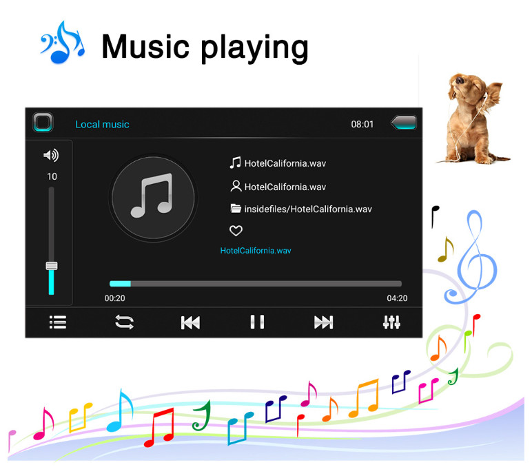 10" Toyota Android Radio Toyota RAV4 2007-2011 GPS Navigation Audio WIFI Player