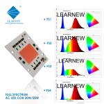AC 110V 220V 50W 100W Driverless COB LED Chip 380-780nm For Growing / Street