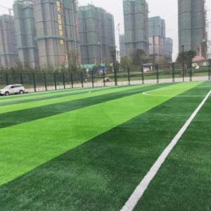 Quality 16800 Needle Artificial synthetic Turf Fadeless No Infill Football Grass wholesale