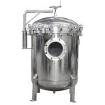 VITON Seal High Filtration Stainless Steel Flange Connection Double Bag Filter
