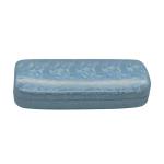 Bluish Purple Eyewear Packaging 155MM Clamshell Sunglass Case Embossed Logo