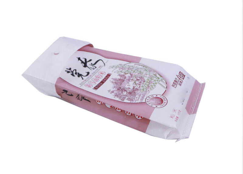 Side Gusset Woven Plastic Feed Bags , Polypropylene Animal Feed Sack Gloss Laminated