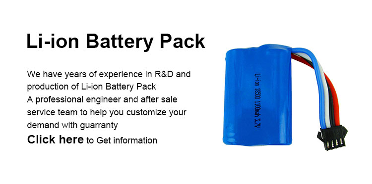 Best Quality Lithium ion battery pack 18500 3.7v 1100mah for Electric Folklifts