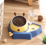 Automatic Cat Dry Food Dispenser ABS Raised Dog Bowls With Microchip