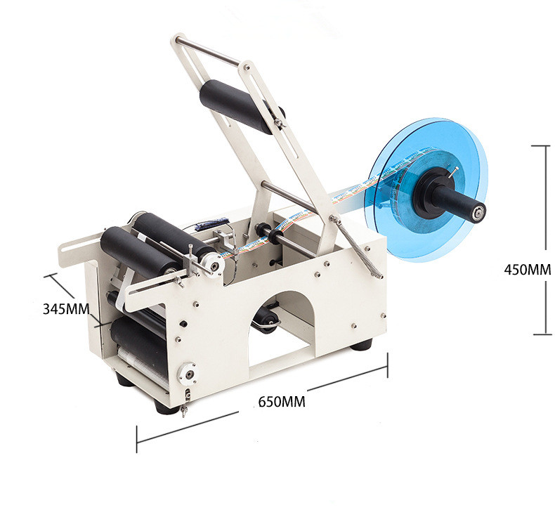Adhesive Stickers Packaging Labeling Machine Semi Automatic For Food Beverage