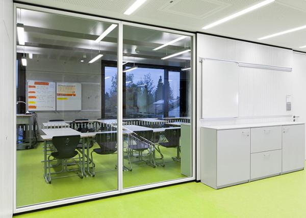 Soundproof Acoustic Office Aluminum Glass Partition wall Dividers space double