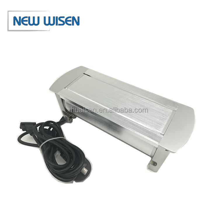 Flip Up Meeting Conference Table Switch Socket Box USB VGA RJ45