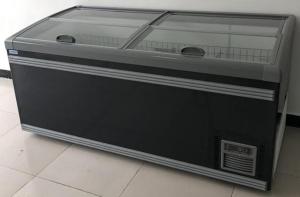 Quality Big Sliding Glass Door Combi Freezer,Island freezer,display freezer,deep freezer,commercial freezer for Supermarket wholesale