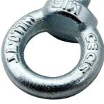 304 Stainless Steel Full Thread Ring Lifting Eye Bolt DIN 580 For Lifting