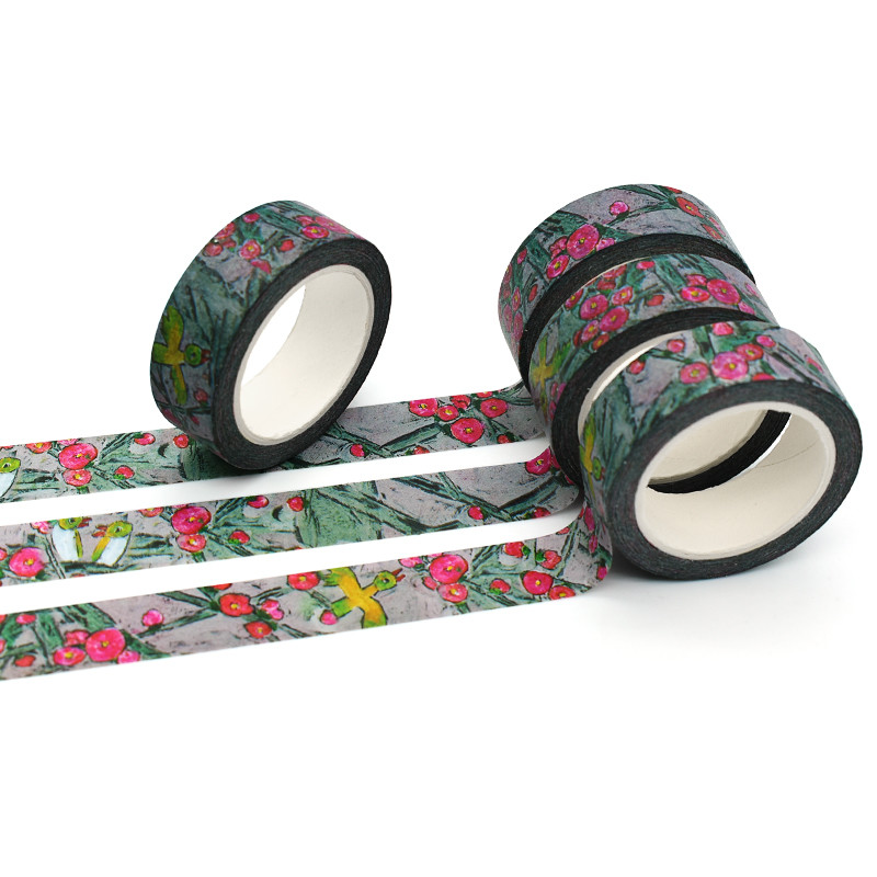 Kawaii Custom Printed Washi Tape Wholesale Japanese Paper Adhesive Washi Tape