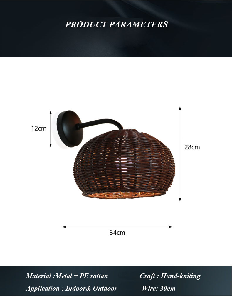 Outdoor Waterproof Courtyard Porch Corridor Hotel Wall Sconce Lamp Interior Wall Light Up