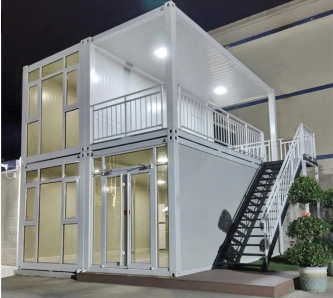 Steel Structure Flat Pack Container House 40ft HQ Standard Size Flat Pack Modular Buildings
