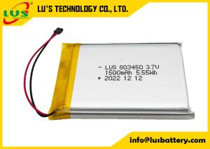 China Rectangular Polymer Rechargeable Lithium Battery LP903450 3.7V 1500mAh on sale