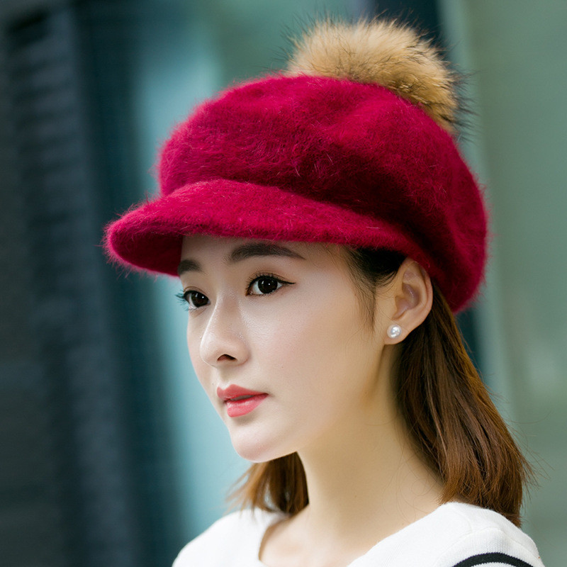 Stock hats knitted winter ladies hats with assorted hats for ladies