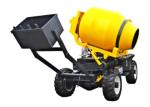 One Axle Yellow Color Special Purpose Trucks 800L Drum 350L Concrete Equipment