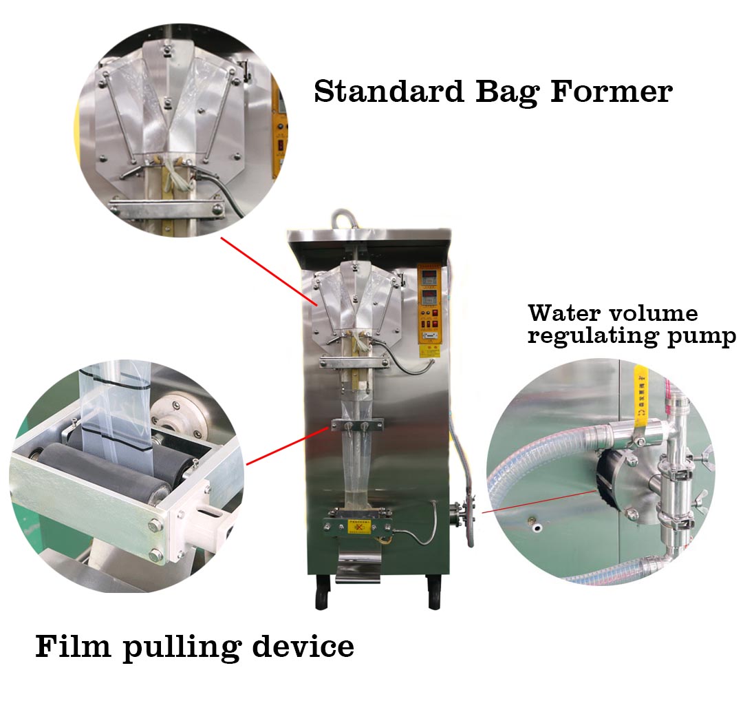 RO System And Sachet Water Filling Machine 220V / 380V 4000BPH