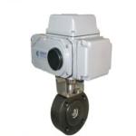 IP67 Electric Actuated Ball Valve Stainless Steel Flange Connection O Port Ball