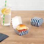 Burger Box Eco Friendly Food Grade White Cardboard Fast Food Customization