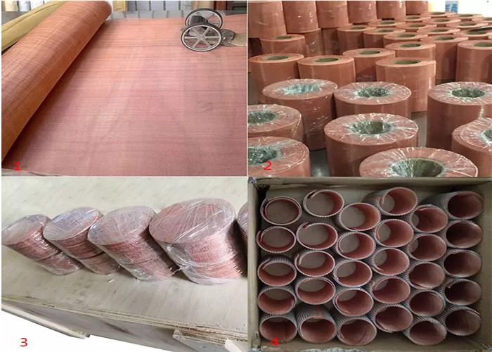 Experimental Room Signal Copper shielding wire mesh Thickened Hardened 40 / 60 Mesh