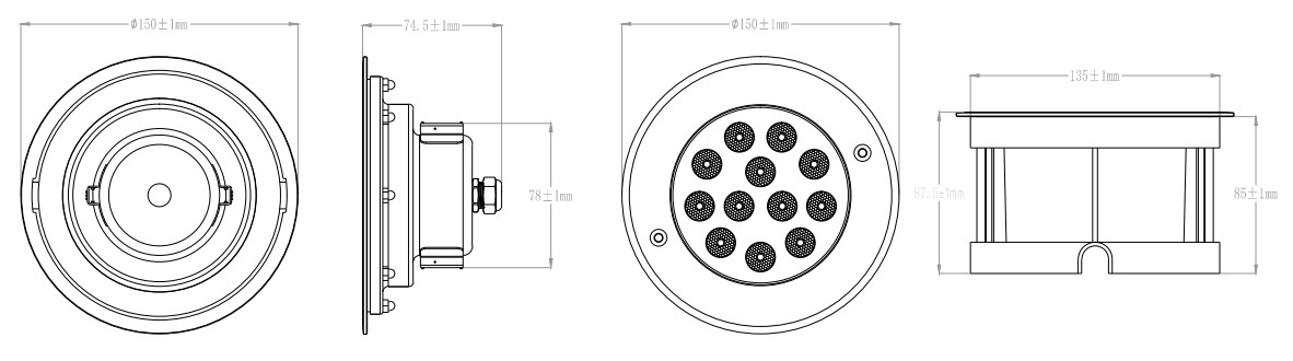 9W Mini Garden Landscape Ourdoor Lighting Recessed 10W 24V RGB External Control