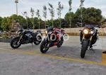 BMW -2 Racing Street Sport Motorcycles , Street Racer Bicycle Electric + Kick