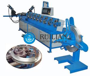 Quality Galvanized Sheet Steel Flange Forming Machine 25KVA Spiral Duct Machine wholesale