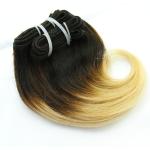 8A Grade 8 Inches Ombre Color Snail Curl Brazilian Human Hair Sew In Weave