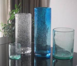 Quality Handmade Thick Wall Solid Color Decorative Glass Vase wholesale