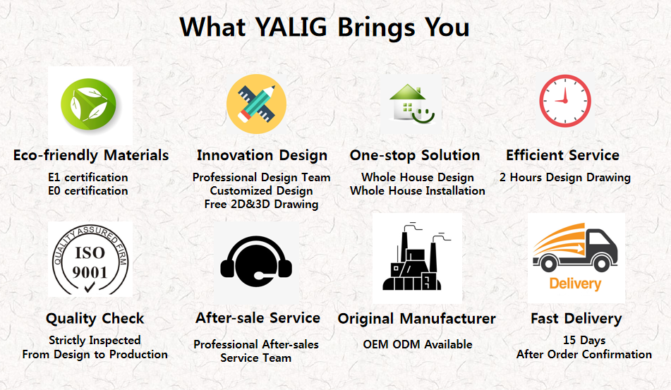 Highly ODM/OEM Yalig 2024 Smart Wood Furniture Kitchen Cabinets with Blum Hardware