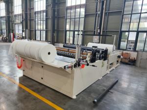 Quality Automatic Jumbo Roll Tissue Slitting Machine And Rewinding Machine For Manufacturing Plants wholesale