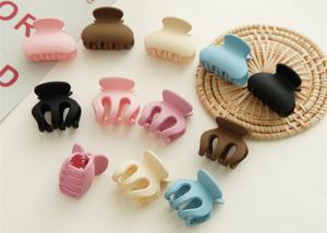 Quality Colorful Matting resin girls hairclip basic practical accessories Japanese Korean women OEM logo wholesale