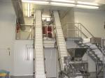 Flush grid belts conveyors raised rib belting conveyors inclind conveyor systems