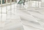 Glazed Digital Polished Porcelain Floor Tiles / Classic Marble Beige Porcelain