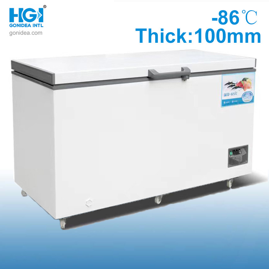 China 518L -86c Low Temperature Freezer Stainless Steel Inner 10mm Foaming Single Door Cooling Freezer Dw-86W518