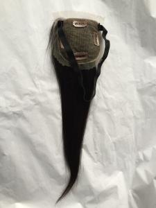 Quality Wholesale Silky Straight Indian Remy Hair Lace Closure With Clips wholesale