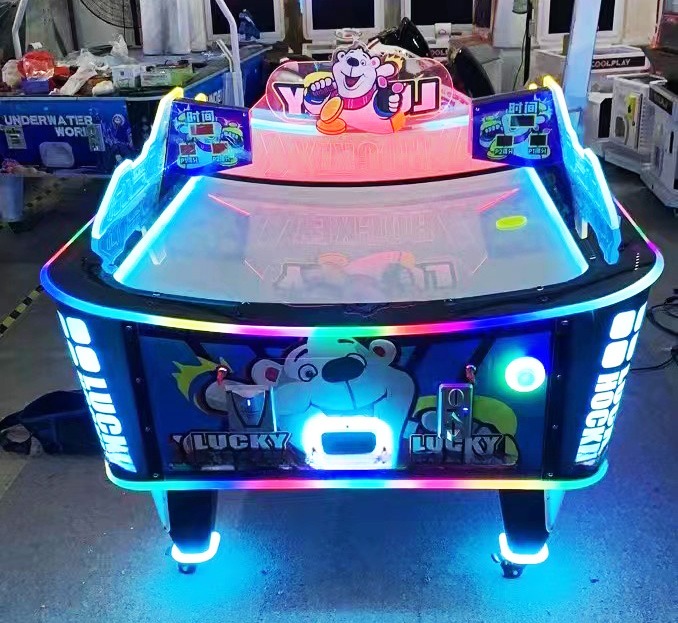 Happy Fun Coin Op 2 Players Air Hockey Game Machine For Amusement Room