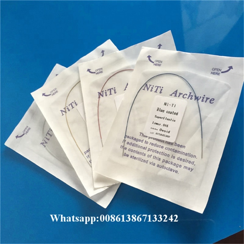 Orthodontic Materials NiTi Straight Wire 5M with Round Rectangular Archwires 0.018" Size