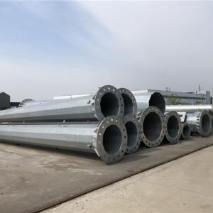 Quality 6m Steel Electric Pillar Pole Hot Dip With 20% Elongation wholesale