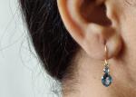 Handmade 14k Yellow Gold Jewelry , Natural 14k Yellow Gold Earrings Topaz