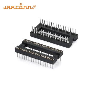 Quality Row Space 10.16mm IC Socket Connector Straight Type DIP Right Angle Header Tin Plated wholesale