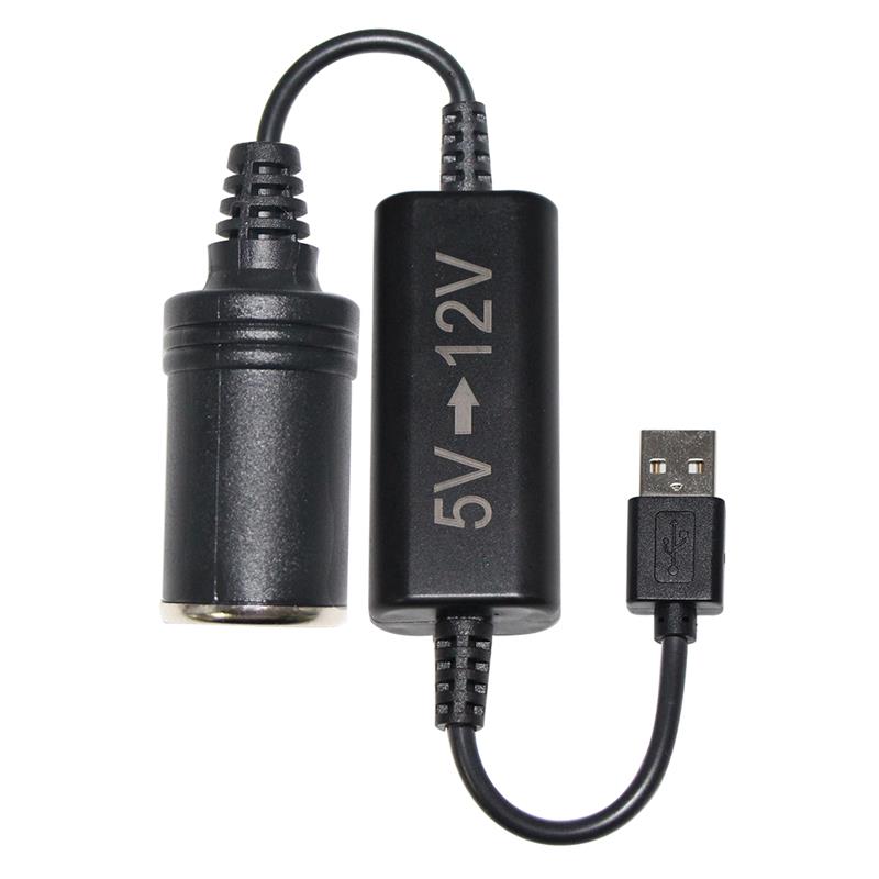 2A Output Current 1.5m USB A Male to DC5521 Converter 12V DC to 5V/9V/12V Step Up Cable