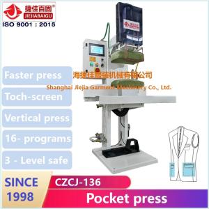Quality Touch Screen PLC Control Suit Dress Press Machine Pocket 220V 50HZ wholesale