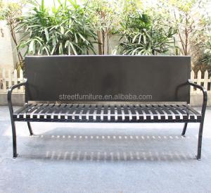 Quality Decorative Advertising Customized Outdoor Furniture Bench For Public Garden Street wholesale