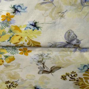 Quality Dress Shirting Polyester Printing Fabric Ramie knitting cotton Clothing wholesale
