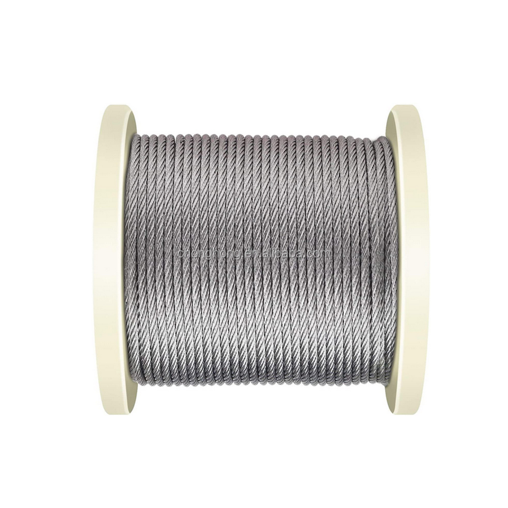 200fts Steel Cable T316 Stainless Steel Aircraft Cable 1x19 7x7 7x19 SS Cable Wire Rope for Deck Railing Hardware System