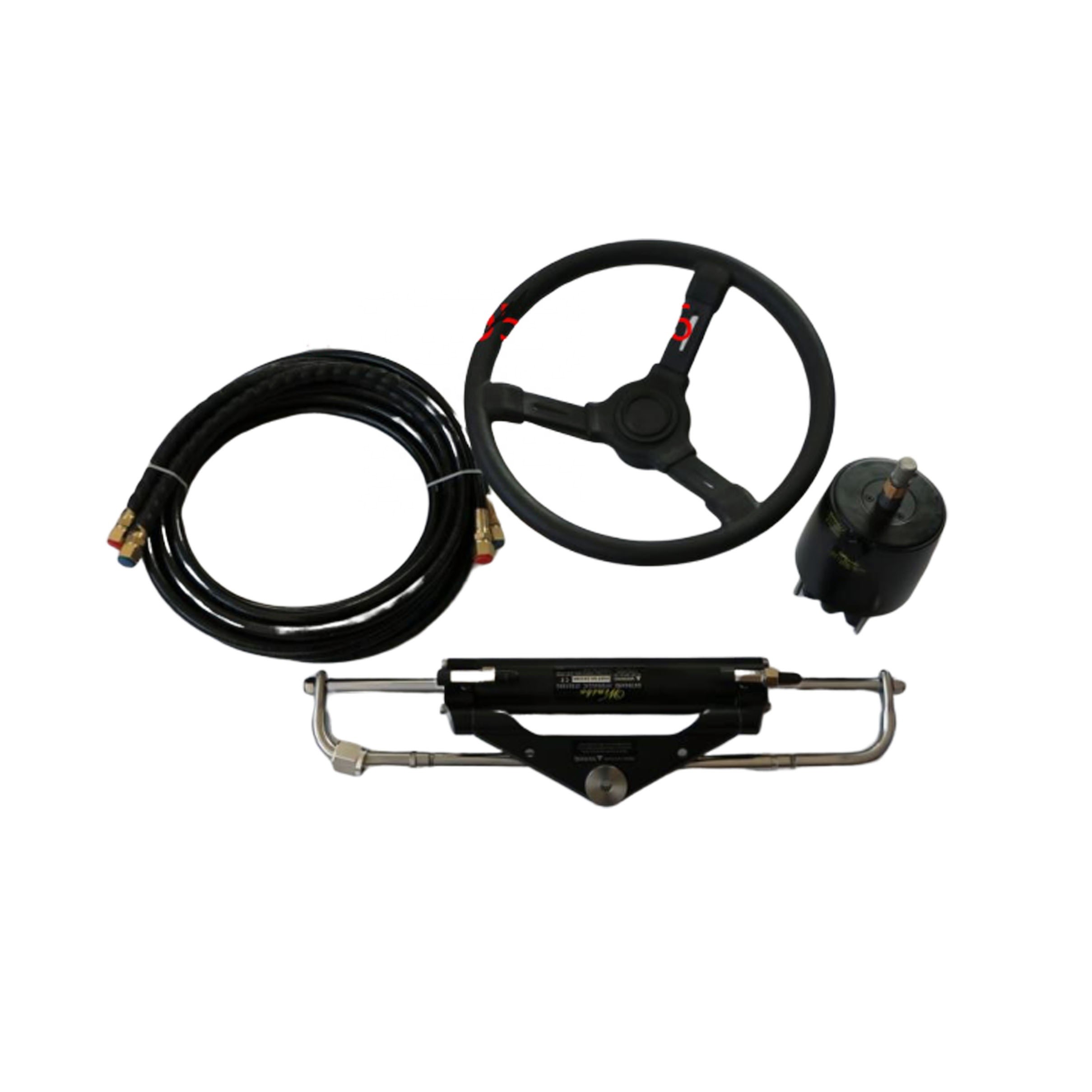 150HP Hydraulic Boat Outboard Steering Marine Steering System Kit Cylinder Helm For Yacht