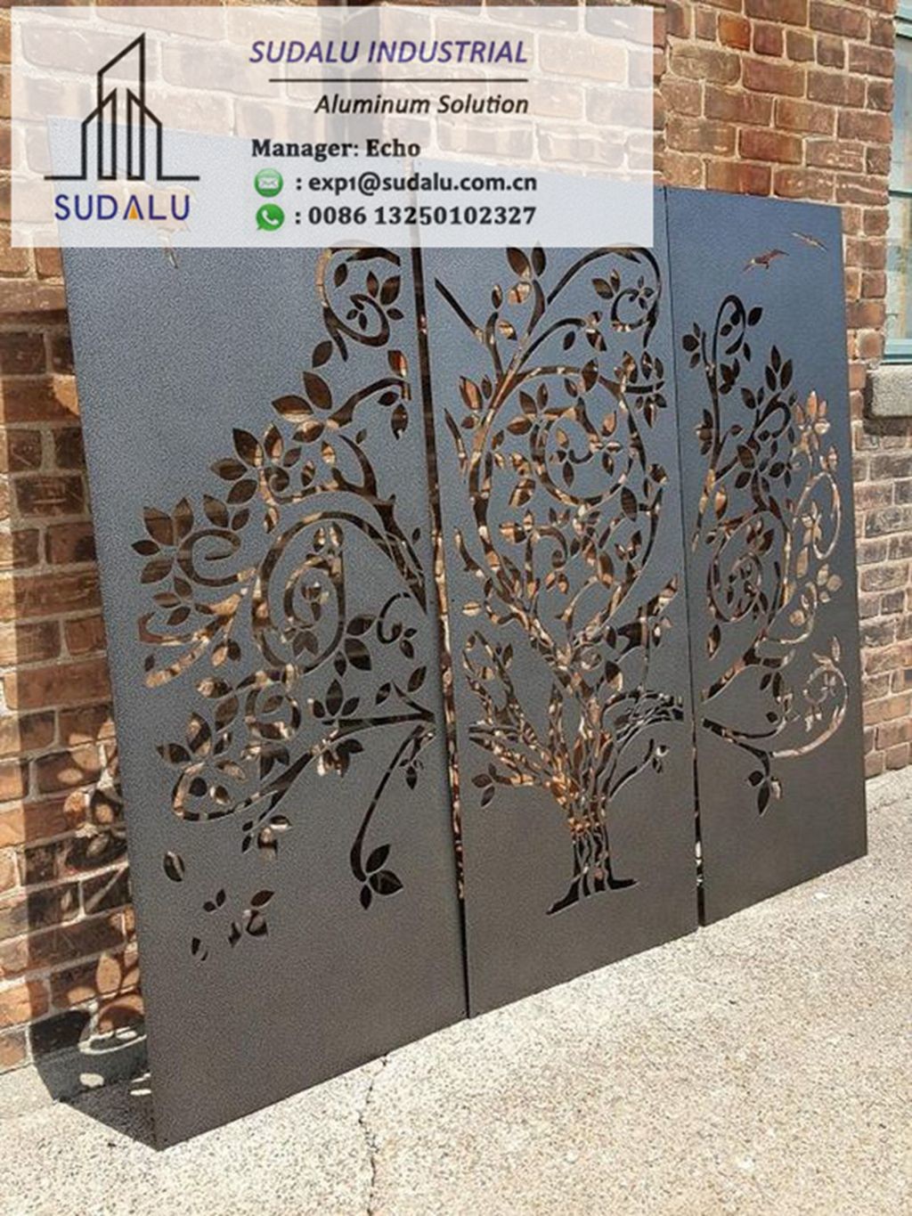 Powder Coated Aluminum Perforated Partition Paneling Screen decor
