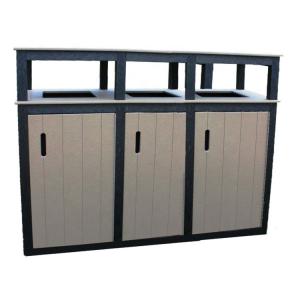 Quality Powder Coated Iron 45L Outside Garbage Containers wholesale