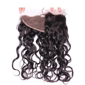 Quality Malaysian Free Part 13x4 Lace Closure No Tangle With Natural Hair Line wholesale